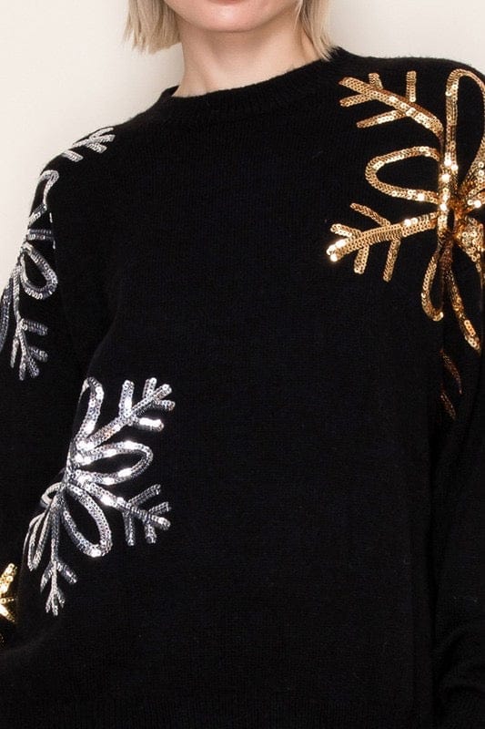 Shimmering Snowflake Cozy Knit