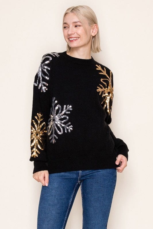 Shimmering Snowflake Cozy Knit