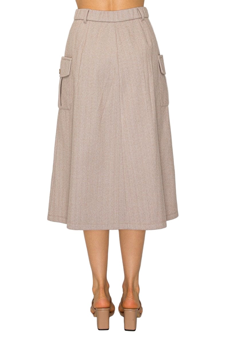 Metro Herringbone Skirt
