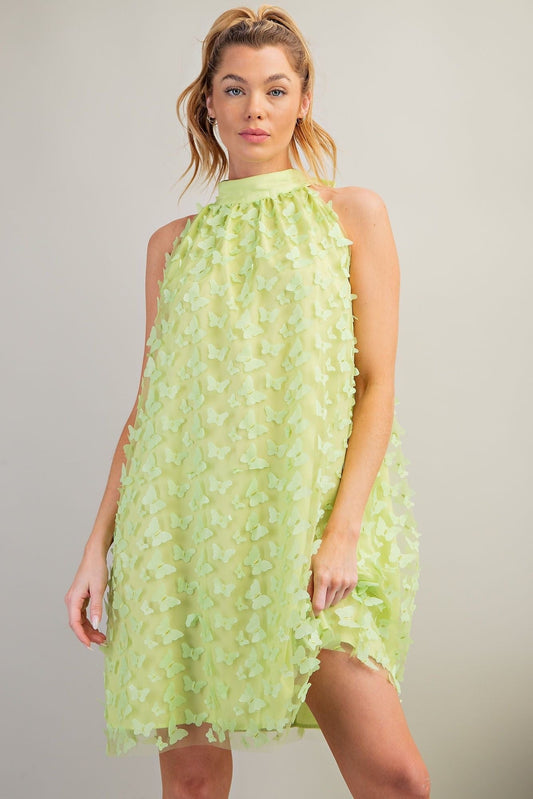 Butterfly Effect Halter Dress