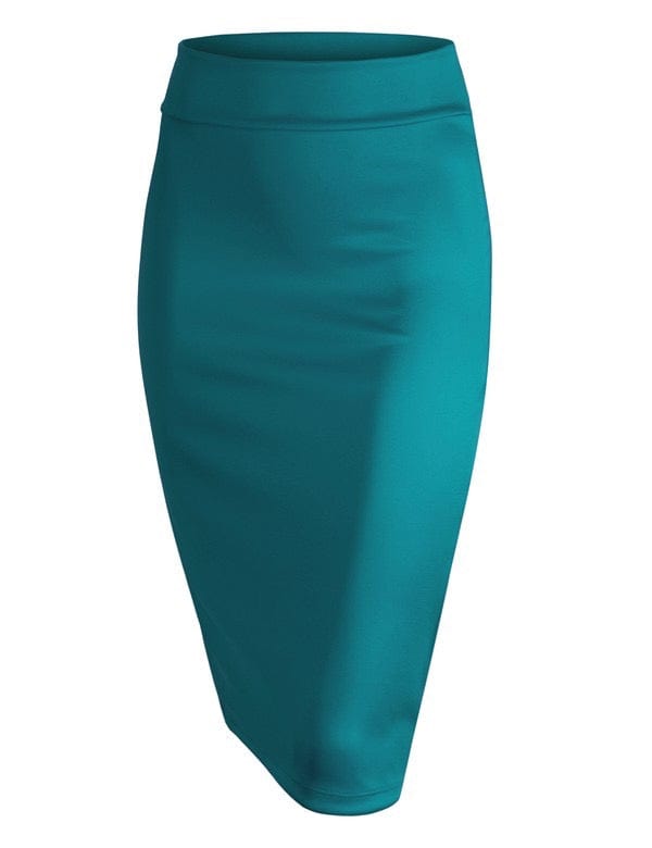 Everyday Slim Fit Midi Pencil Skirt