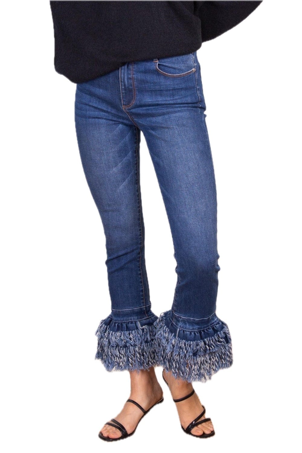 Frayed Bottom Jeans