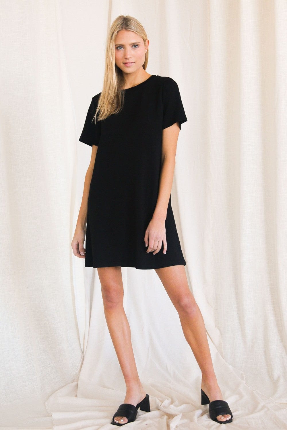 P. Cill Butter Modal Short Sleeve Dress