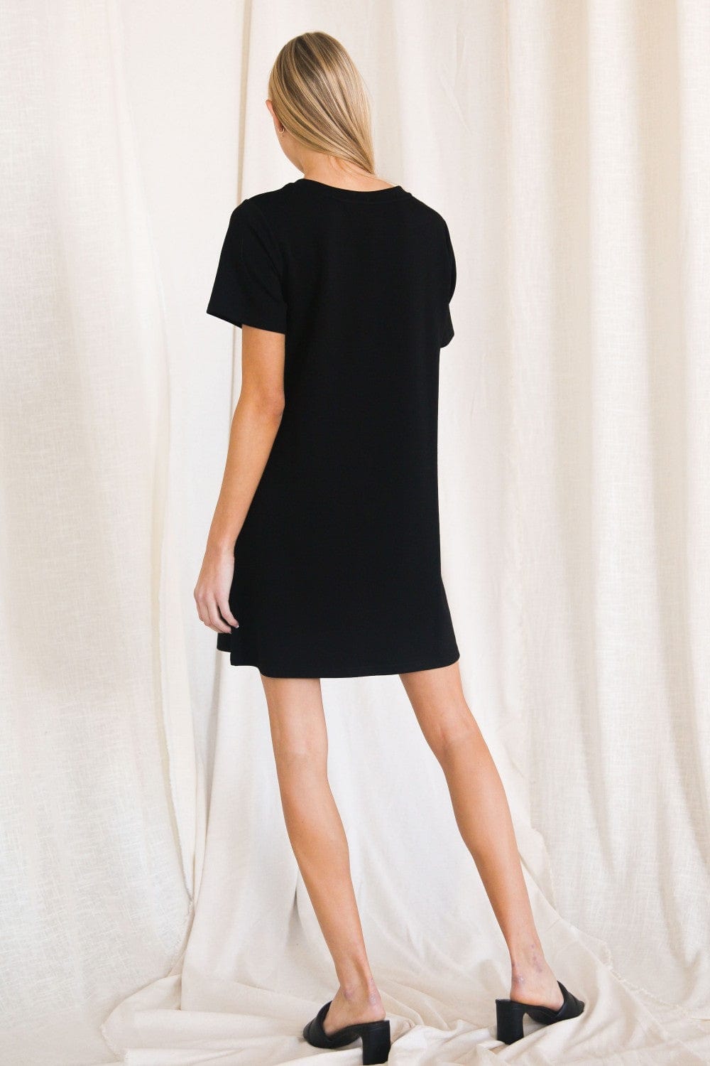 P. Cill Butter Modal Short Sleeve Dress