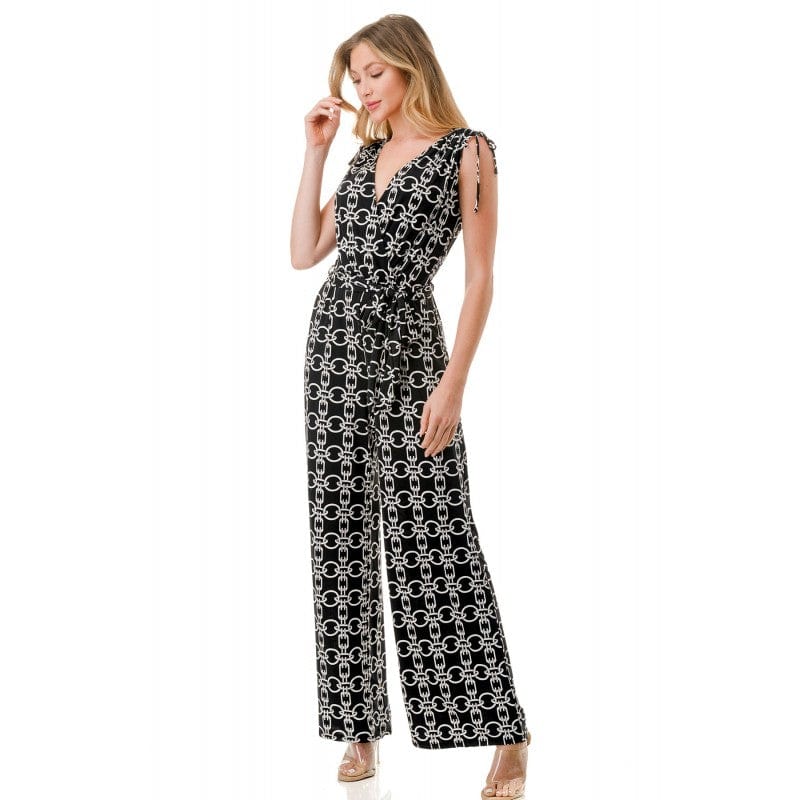 Surplice Culotte Jumpsuit