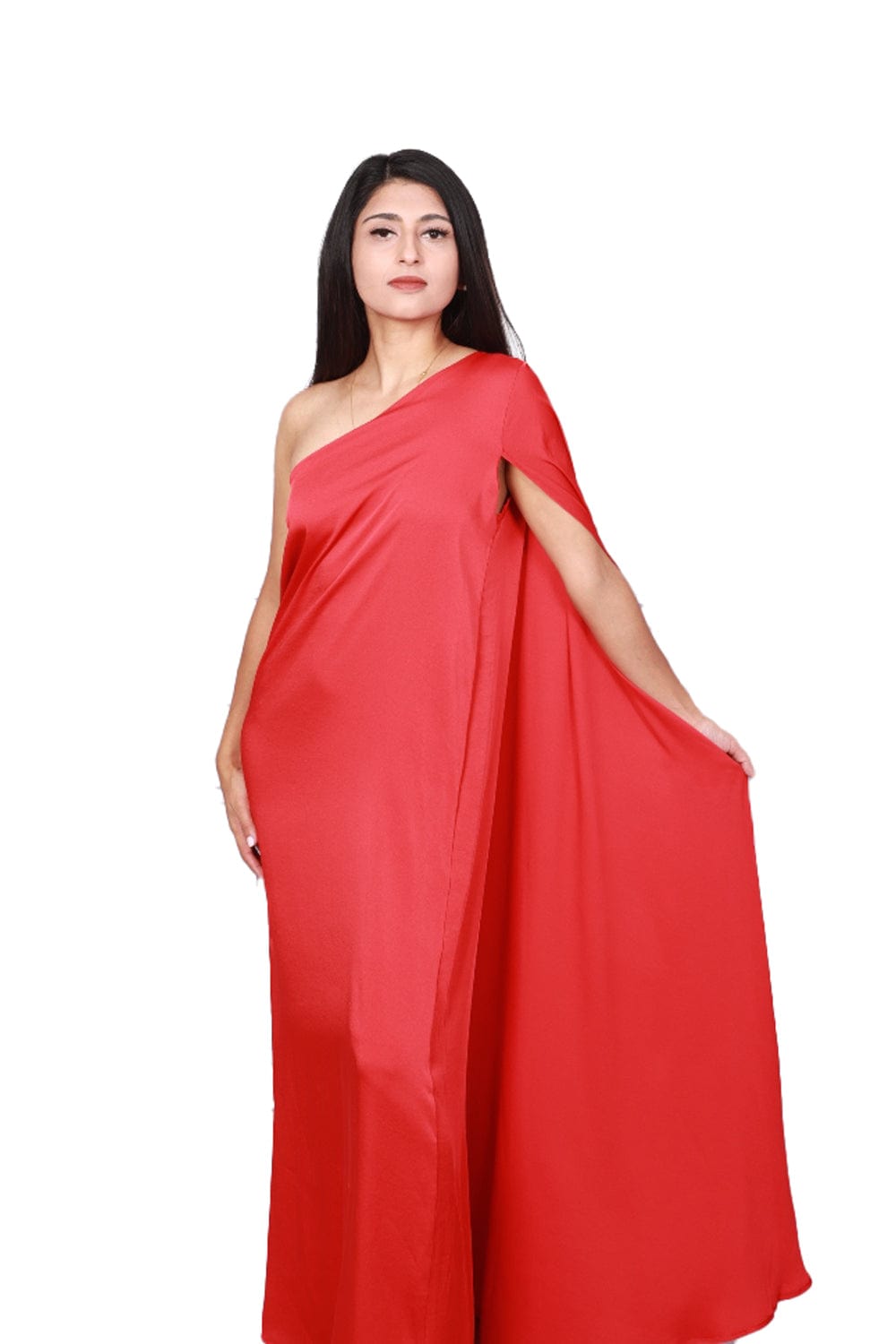 Cape Maxi Dress