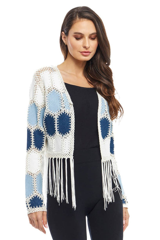 Tiffany's Patchwork Fringe Vest